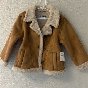 NWT Suede/sherpa jacket